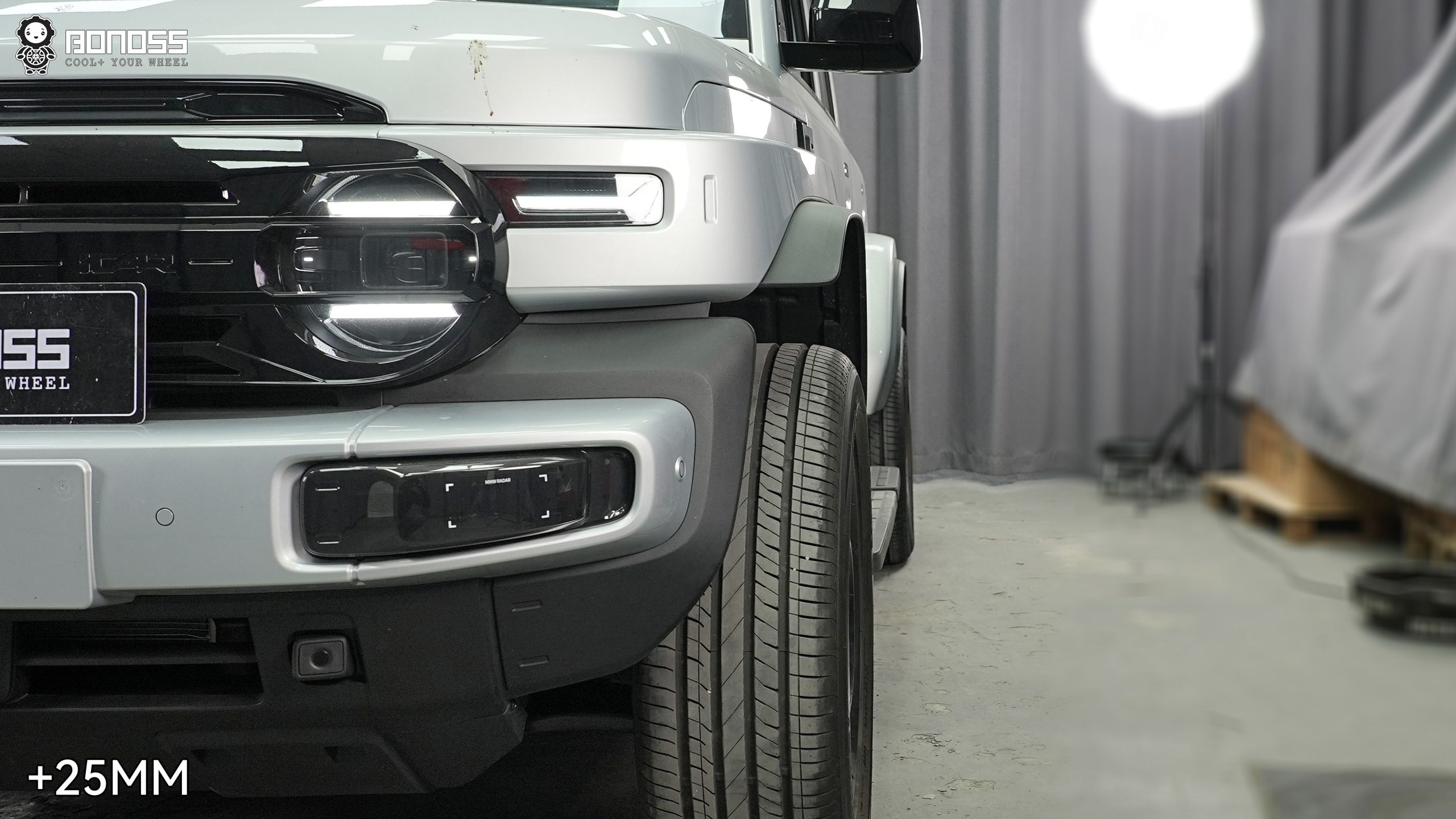 BONOSS Forged Active Cooling Wheel Spacers for 2026 iCAR V23 25mm Front 25mm Rear (3)