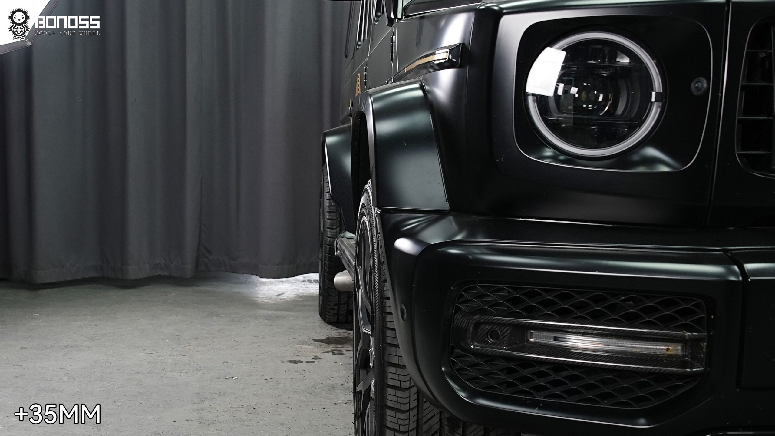 BONOSS Forged Active Cooling Wheel Spacers for Mercedes-Benz G-Class 35mm Front 40mm Rear (4)