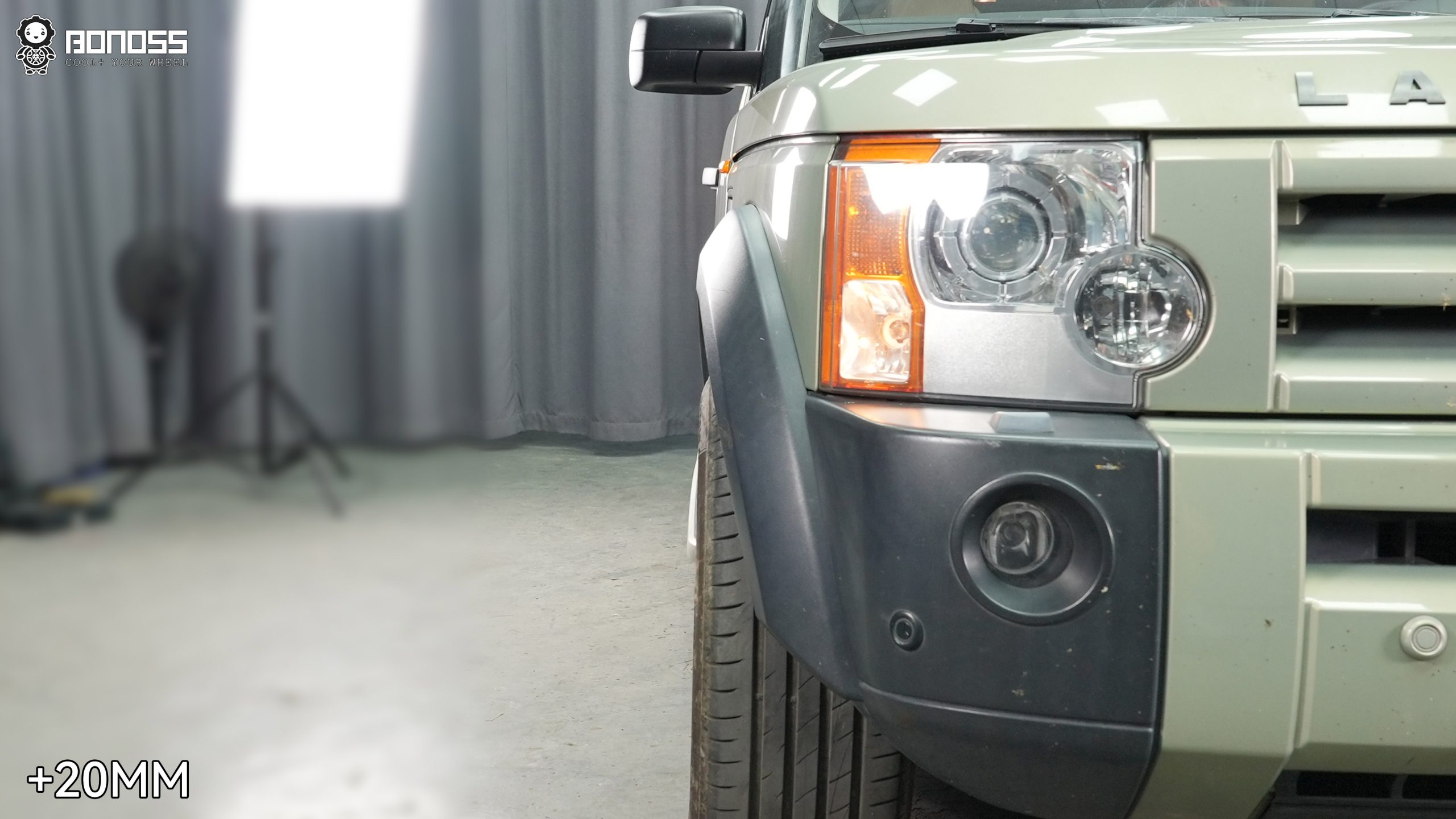 BONOSS Forged Active Cooling Wheel Spacers for 2005 Land Rover Discovery 3 20mm Front 35mm Rear (4)