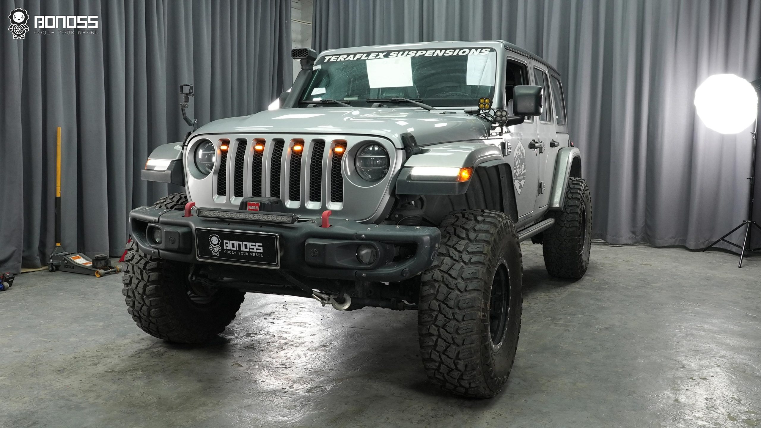 BONOSS Forged Active Cooling 1.5-Inch Wheel Spacers for 2019 Jeep Wrangler (2)