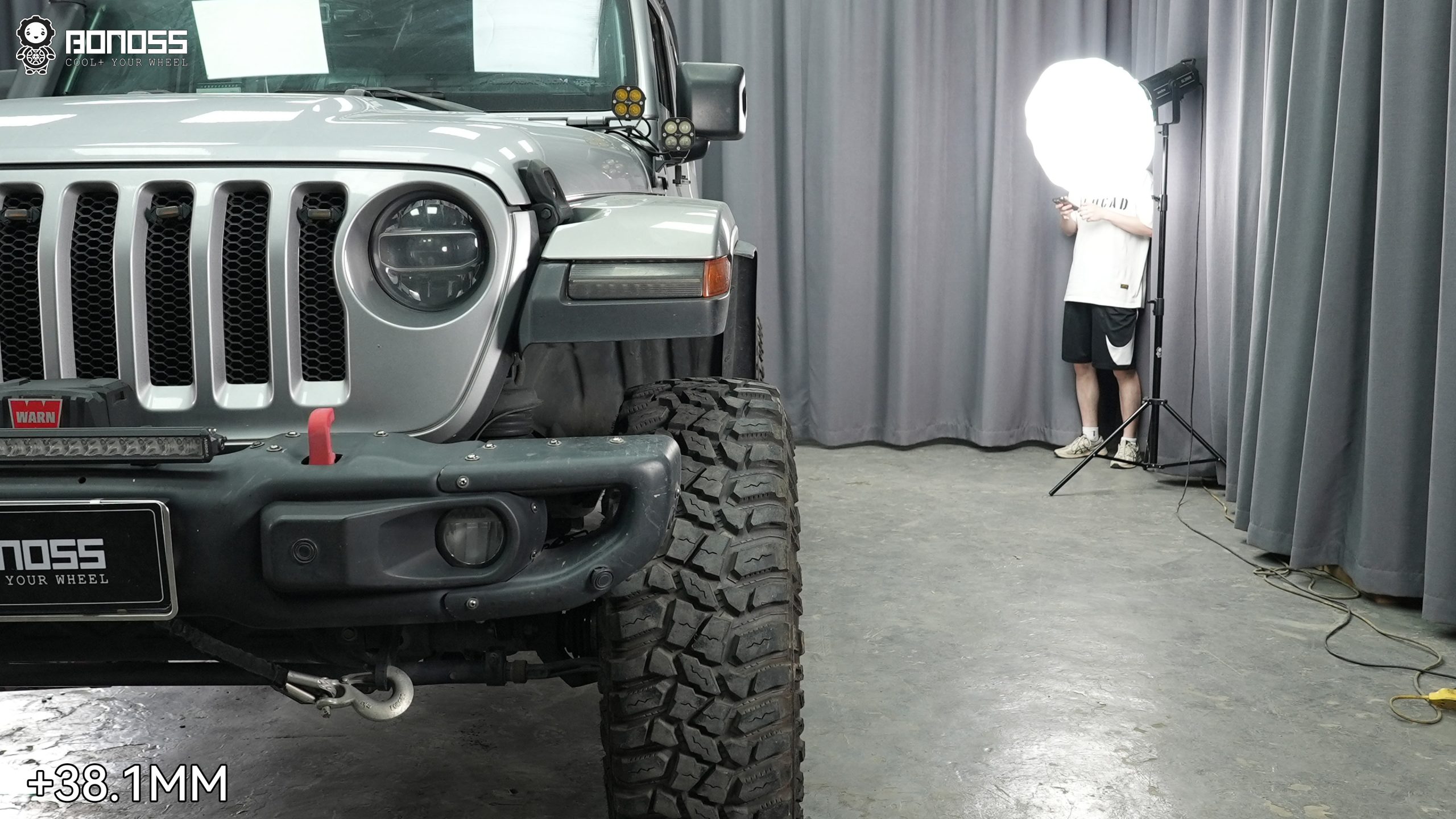BONOSS Forged Active Cooling 1.5-Inch Wheel Spacers for 2019 Jeep Wrangler (3)