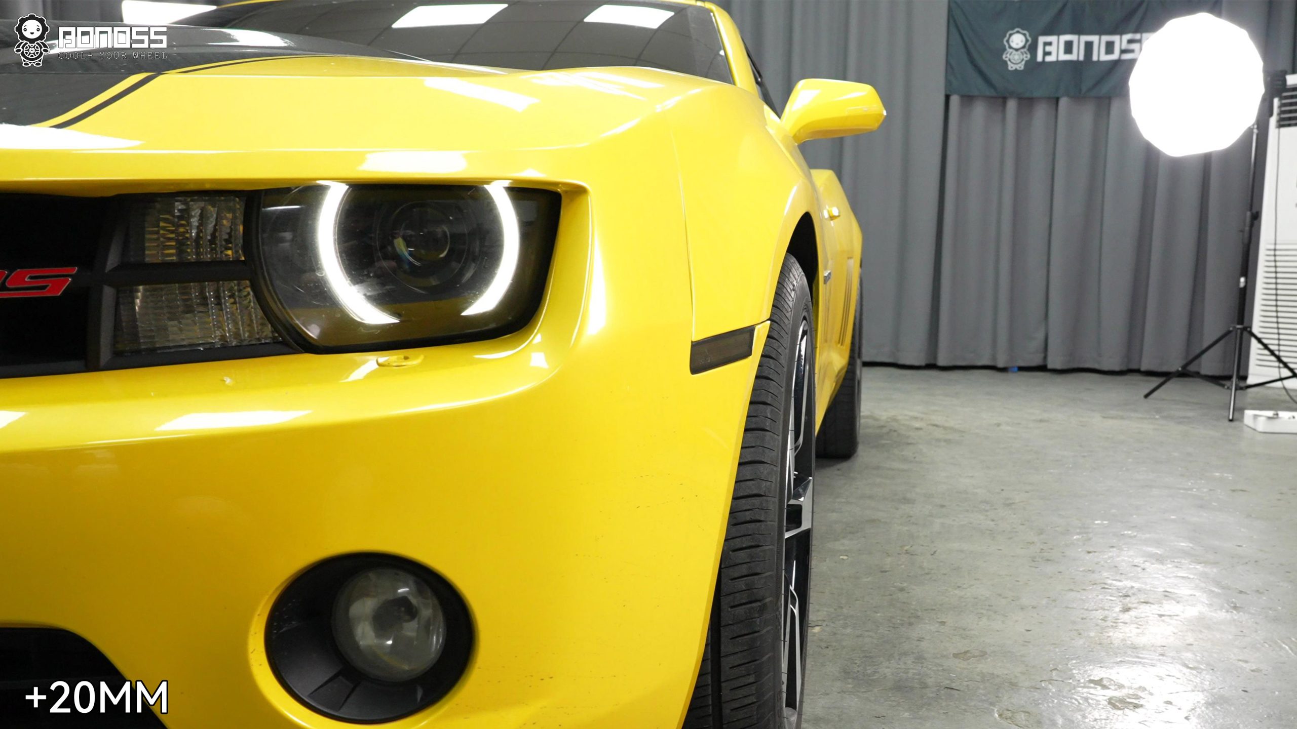 BONOSS Forged Active Cooling Wheel Spacers for 2012 Chevrolet Camaro 20mm Front 20mm Rear (3)
