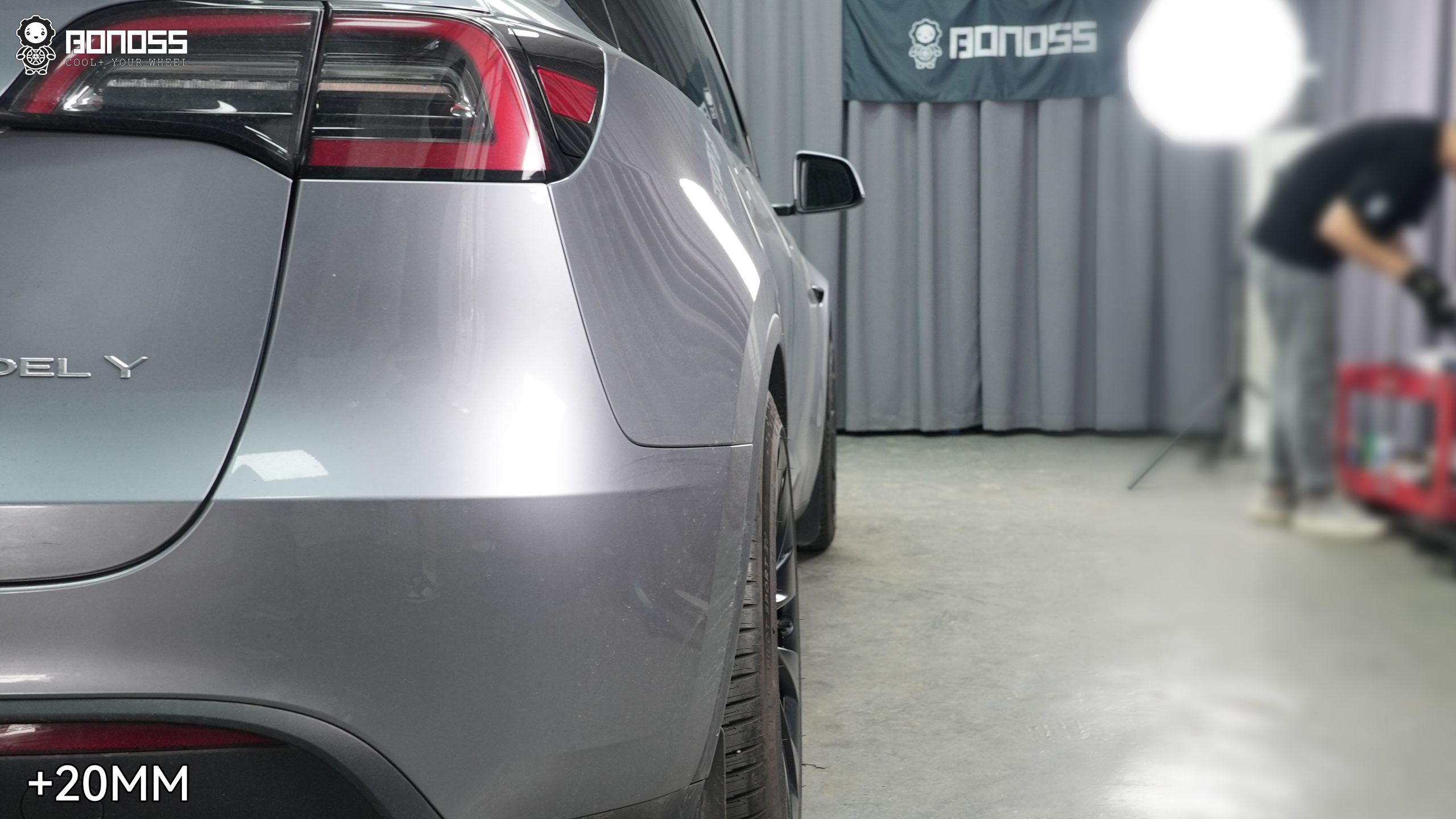 BONOSS Forged Active Cooling Wheel Spacers for 2023 Tesla Model Y 18mm Front 20mm Rear (6)