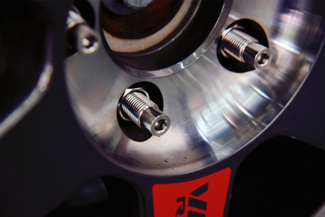 BONOSS Forged Titanium Exposed Wheel Stud Conversion Kit on Audi S3