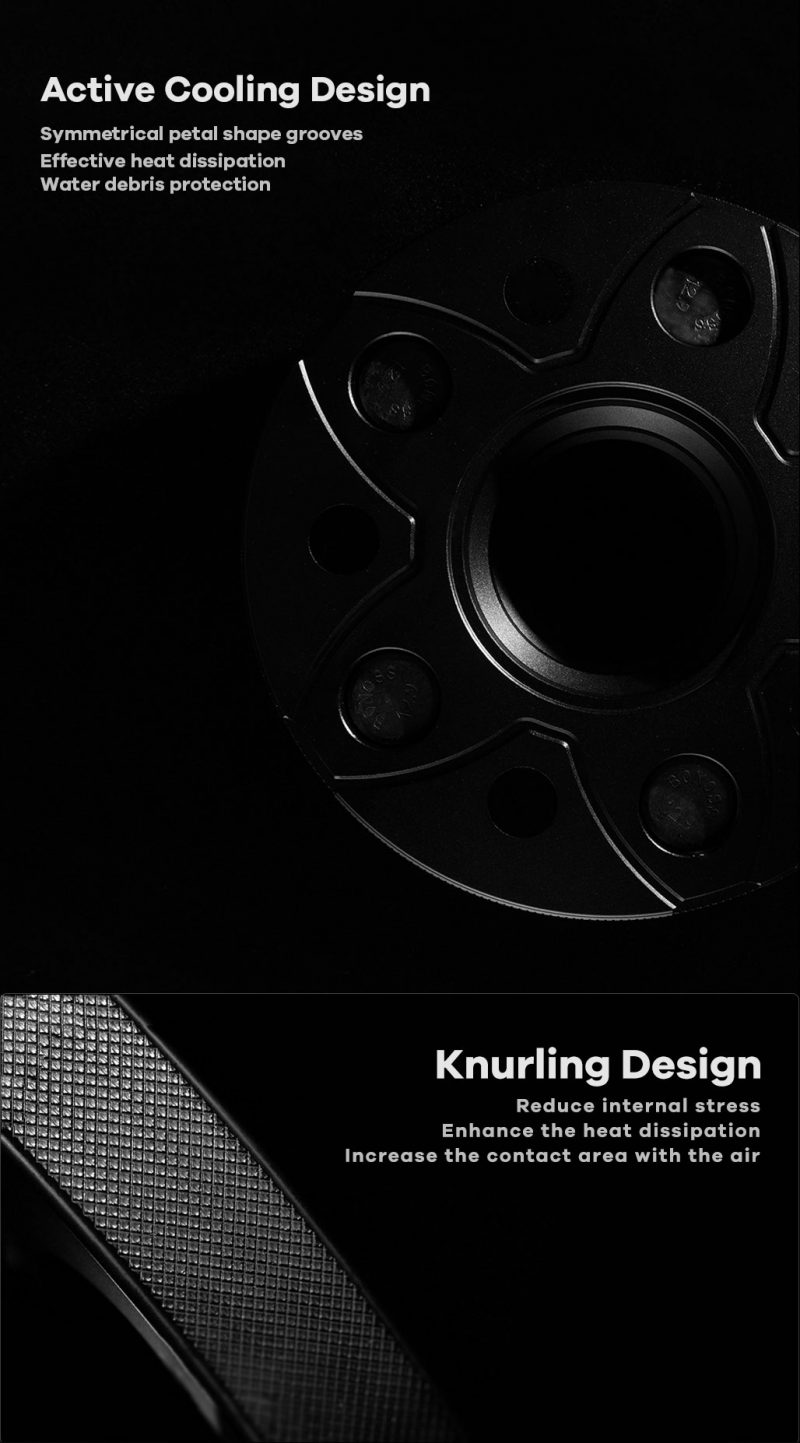 BONOSS Active Cooling PCD5x4.5" Hubcentric Wheel Spacers for Kia Stinger AL6061T6 BONOSS