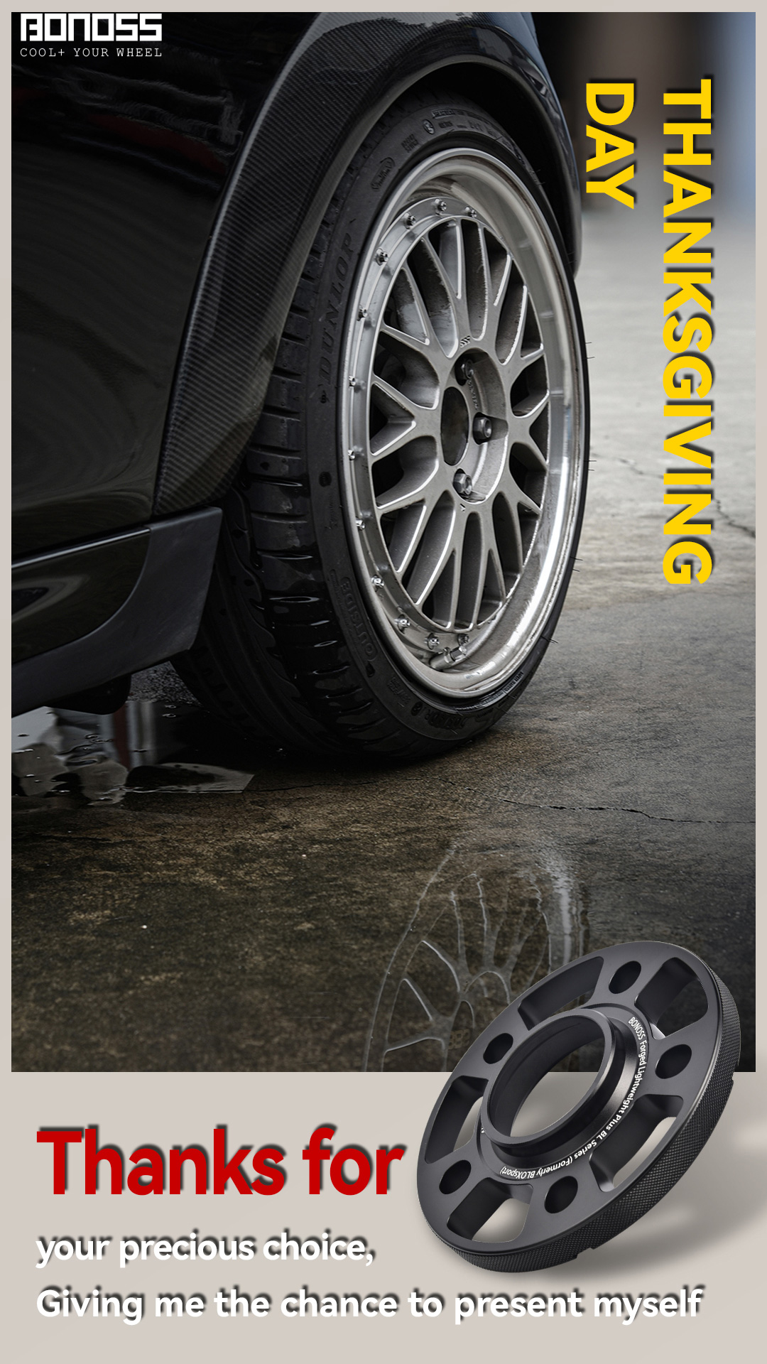 Thanksgiving-Days-BONOSS-Forged-Lightweight-Plus-Wheel-Spacers