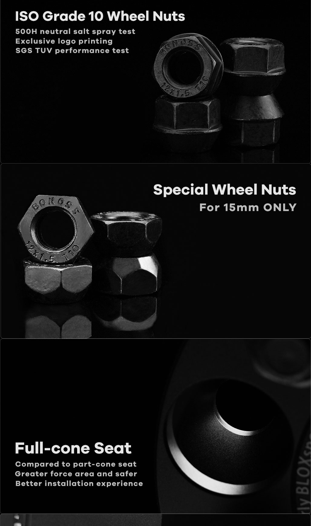 BONOSS Forged Active Cooling Wheel Spacers Hubcentric PCD4x114.3 CB56.6 AL6061-T6 for Holden Viva 2005-2009 (4)