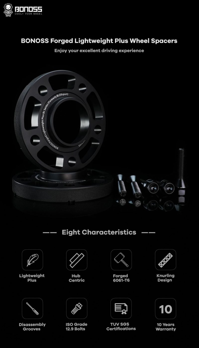 BONOSS Lightweight Plus 5X120 Wheel Spacers AL6061T6 for BMW M1