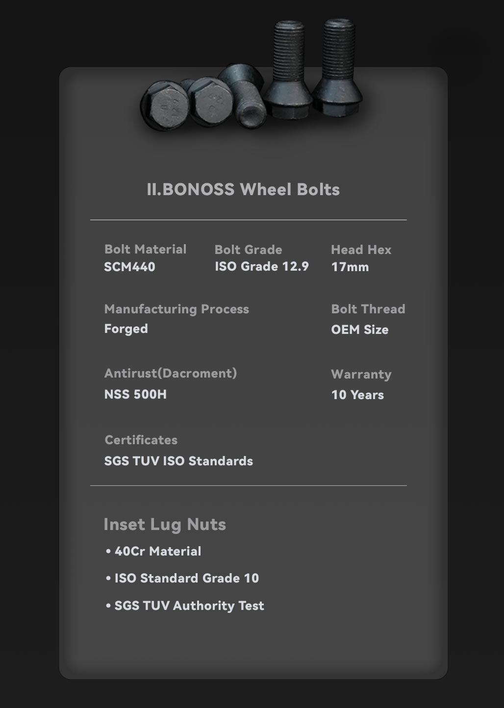 BONOSS Forged Active Cooling Hubcentric Wheel Spacers 5 Lugs Wheel Adapters M14x1.25 Wheel Bolts