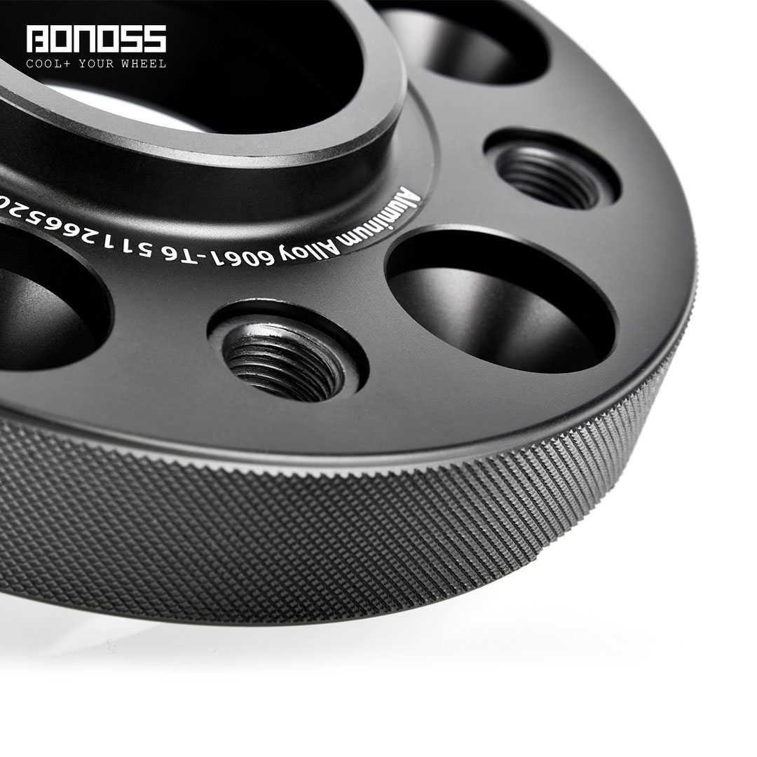 ALLOY WHEEL SPACERS 5mm X 2 BLACK DIRECT 65.1 FOR 5X110 ALFA ROMEO 