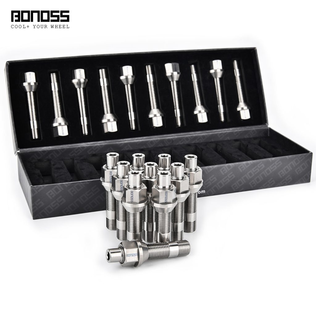 BONOSS Titanium Exposed Wheel Stud Conversion Kit for BMW 3 Series/M3