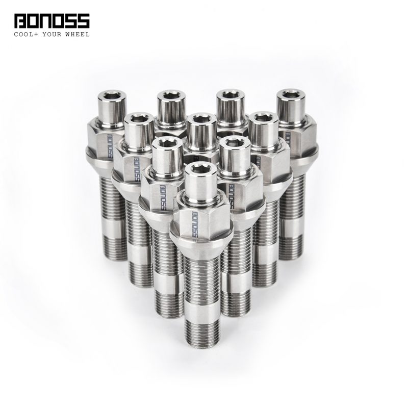 BONOSS Titanium Exposed Wheel Stud Conversion Kit for BMW 3 Series/M3