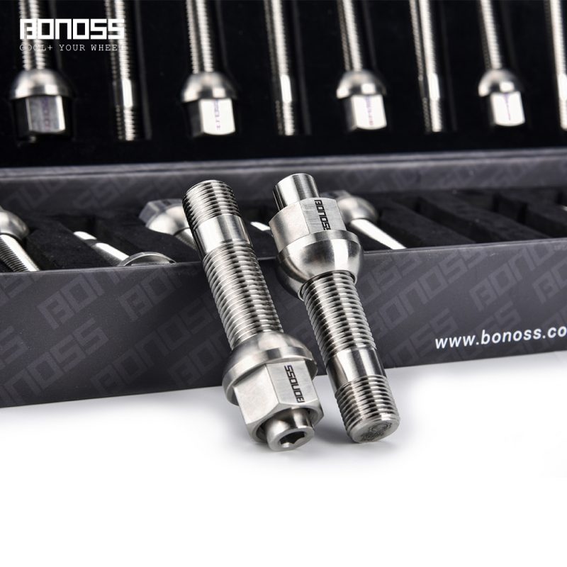 BONOSS Titanium Exposed Wheel Stud Conversion Kit for Bentley