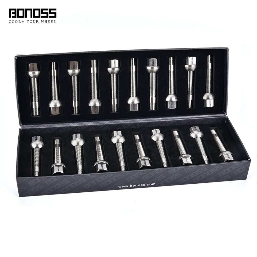 BONOSS Titanium Exposed Wheel Stud Conversion Kit for BMW 3 Series/M3