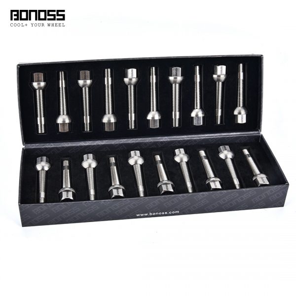 BONOSS Titanium Exposed Wheel Stud Conversion Kit for BMW 3 Series/M3