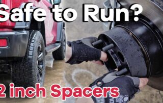 Is it safe to run 2-inch wheel spacers BONOSS Aluminum wheel spacers