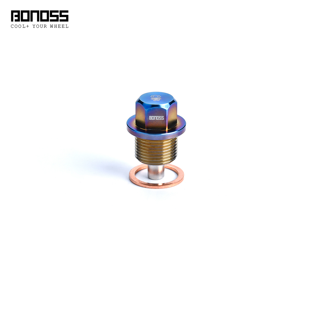 BONOSS Forged Titanium Magnetic Oil Drain Plug Kit M12x1.25 for Infiniti  Q50 /G35 /QX60 /QX80 /G37 /QX50 and More - BONOSS