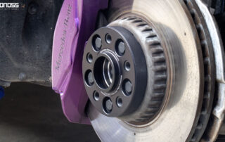 BONOSS Forged Active Cooling Mercedes Wheel Spacers 25mm for W213 E-Class E300 (2)