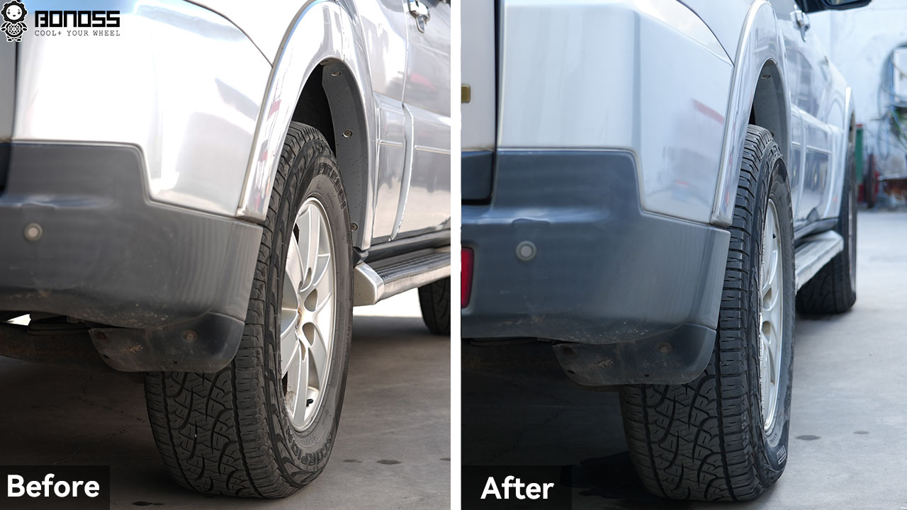 BONOSS Forged Active Cooling Mitsubishi Pajero Wheel Spacers Safe for 4×4 Off-roading Before and After Stance BONOSS Forged Active Cooling Mitsubishi Pajero Wheel Spacers Safe for 4x4 Off-roading Before and After Stance