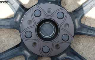 BONOSS Forged Active Cooling Tesla Model 3 Wheel Spacers 25mm Before and After (3)