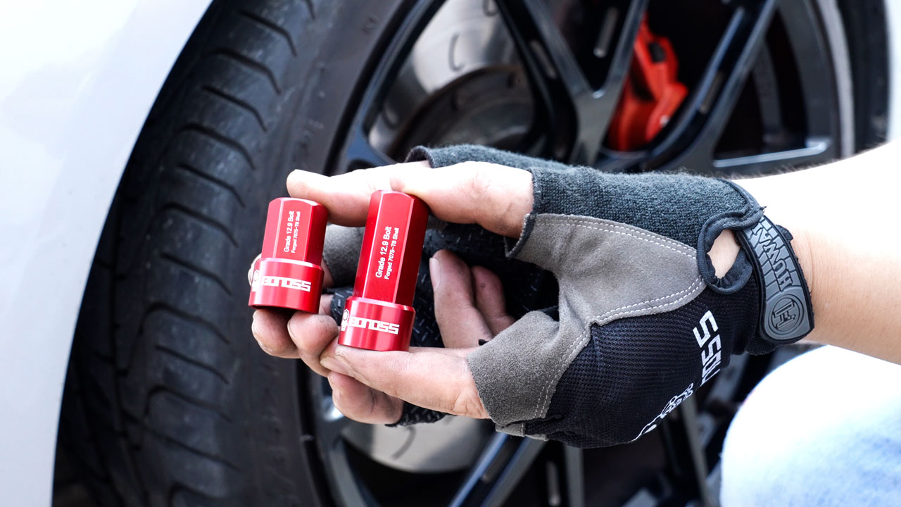 How to install BONOSS Shell Type Wheel Lock Bolt Kit Longer Wheel Bolts Lug Bolts (8)