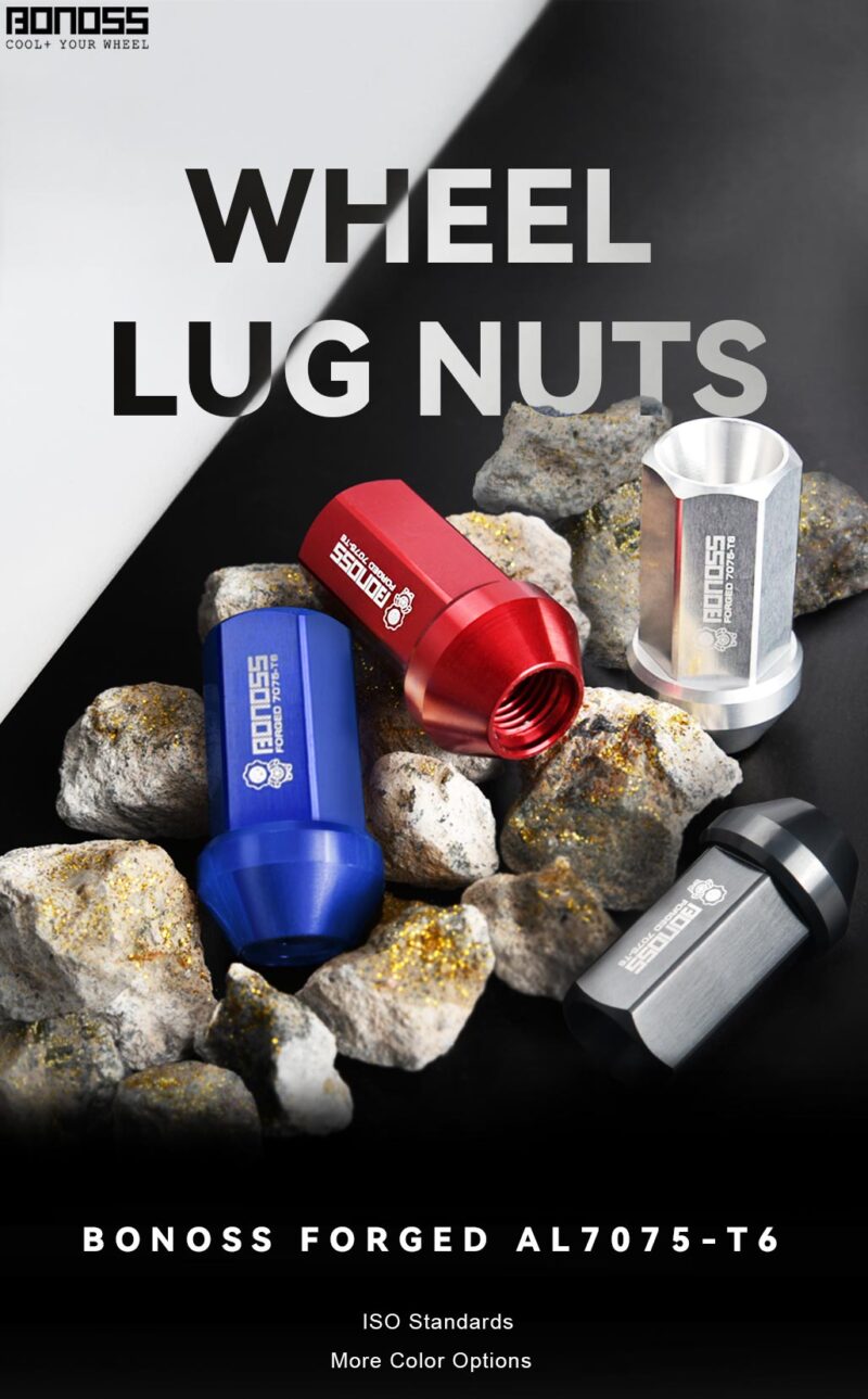 BONOSS 7075T6 Aluminum Wheel Lug Nuts for Ford Focus/ Bronco