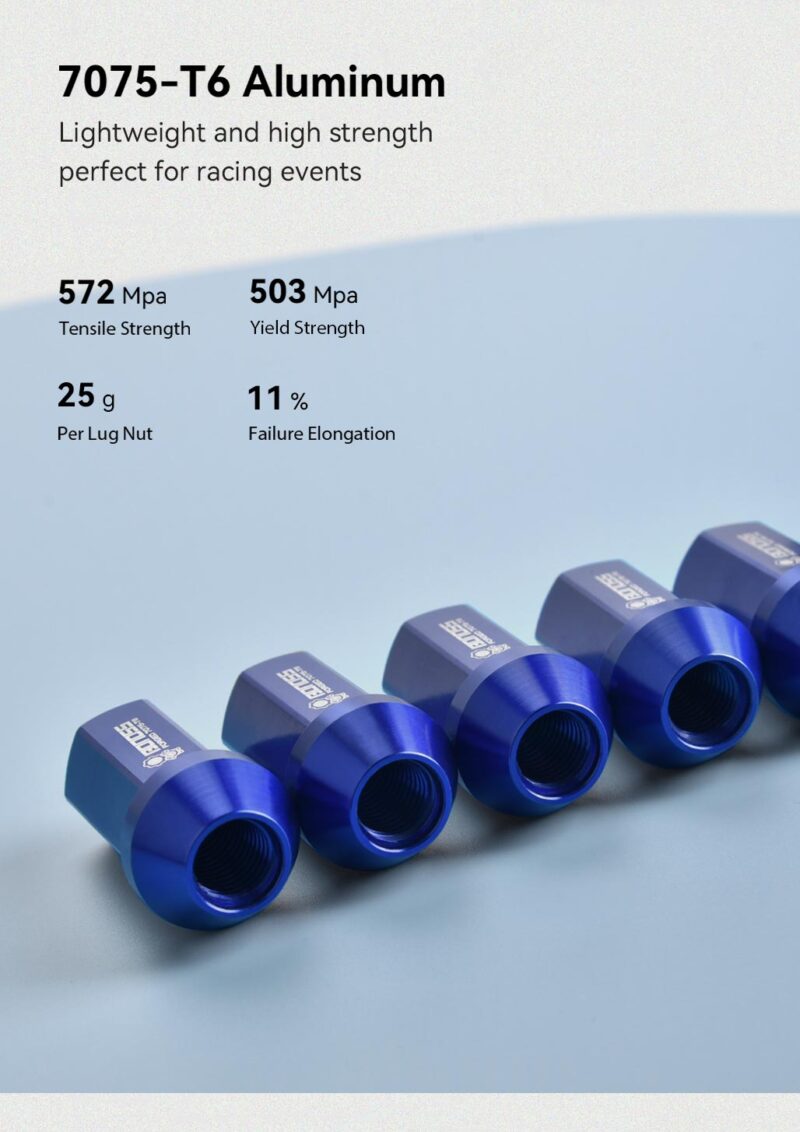 BONOSS 7075T6 Aluminum Wheel Lug Nuts for Ford Focus/ Bronco