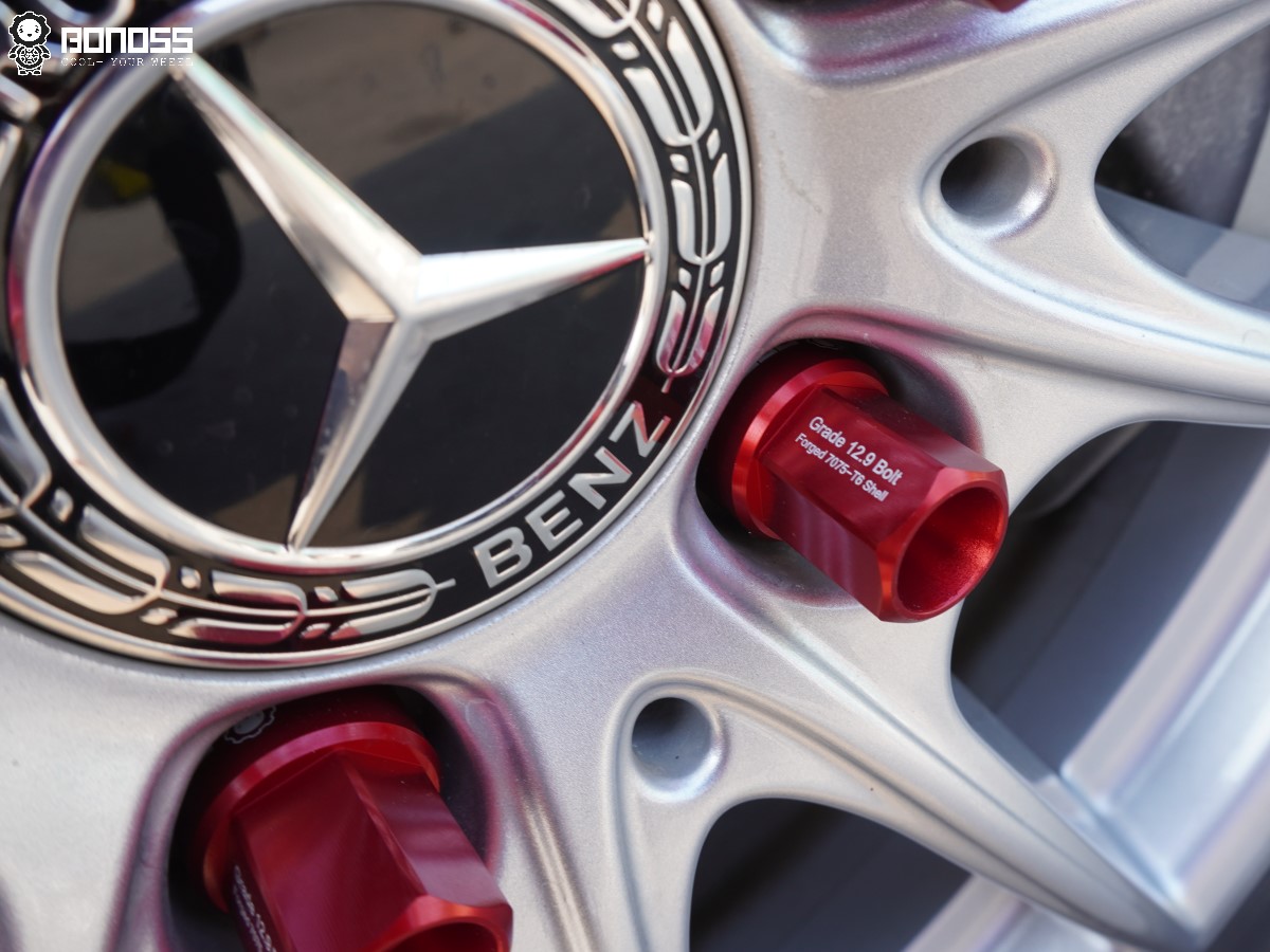 BONOSS Forged Grade 12.9 Shell Type Wheel Lock & Bolt Kit (20+4) 2022 Benz Maybach W223 M14×1.5 by rongyan.3