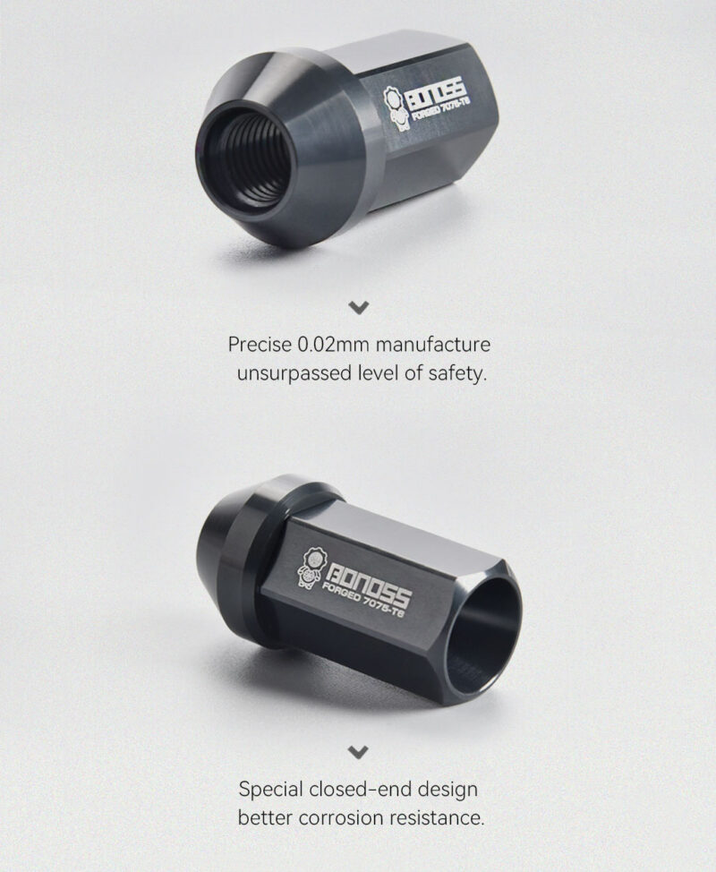 BONOSS 7075T6 Aluminum Wheel Lug Nuts for Hyundai Tucson/ IONIQ