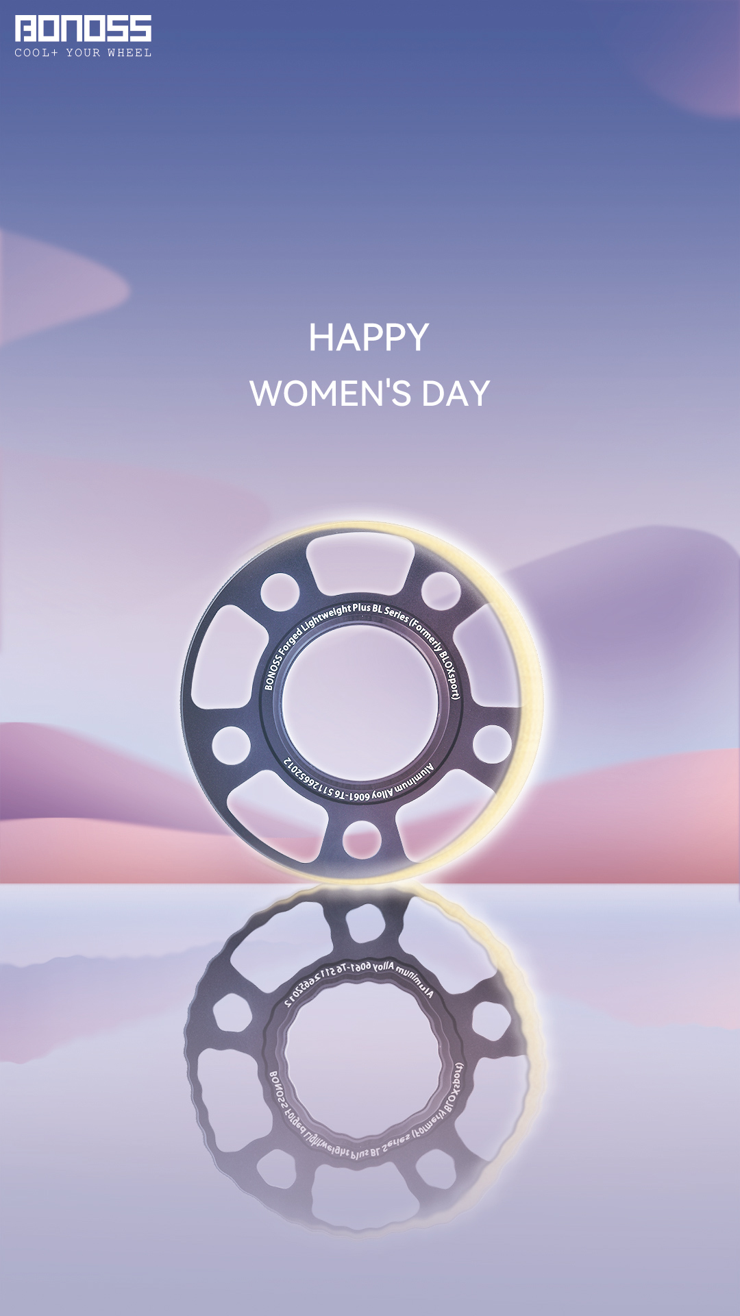 Happy Women's Days 2022 BONOSS Wheel Spacers Lightweight Car Spacers for Rims