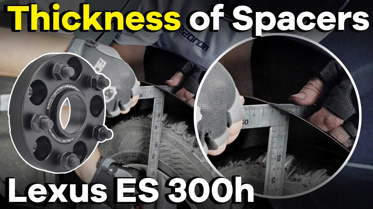 How to Measure Thickness of 2022 Lexus ES 300h Wheel Spacers BONOSS Forged Hub Centric Wheel Spacers BefHow to Measure Thickness of 2022 Lexus ES 300h Wheel Spacers BONOSS Forged Hub Centric Wheel Spacers Before and After (1)ore and After (1)