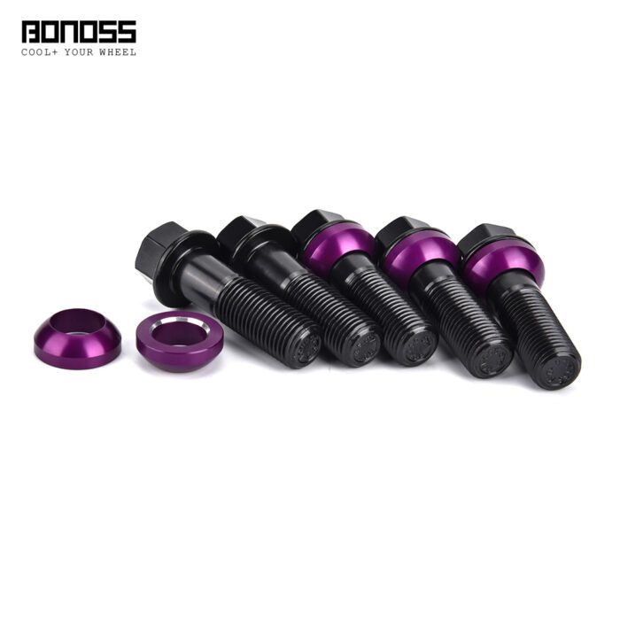 BONOSS Forged Grade 12.9 Extended Wheel Bolts for Rims Aftermarket Ball Seat R13 Tire Lug Bolts Cai (1)