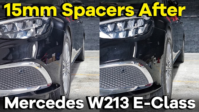 What Difference After 15mm Wheel Spacers on Mercedes-Benz E300？-xu (2)