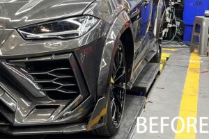 2 inch Wheel Spacers Before and After on 2022 Lamborghini URUS-xu (2)