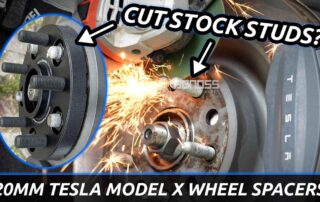 Do 20mm Tesla Model X Wheel Spacers Need to Cut Studs BONOSS Forged 5 Lug Spacers