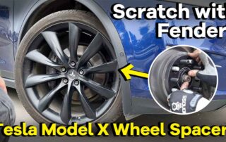 Will Tesla Model X Wheel Spacers Scratch with The Fender BONOSS Forged Active Cooling Wheel Spacers Cover