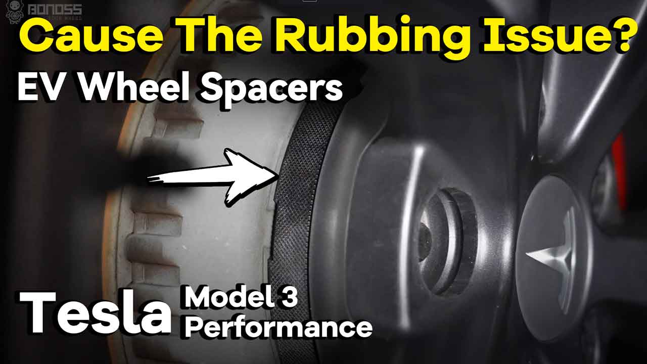 Are Tesla Model 3 Wheel Spacers Better than Offset Rims BONOSS Forged Active Cooling Spacers High-quality Wheel Nuts Safe CHZ