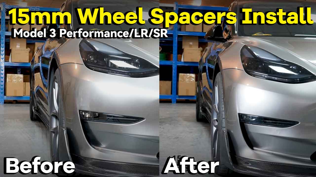 Is It Safe to Run 15mm Spacers on Tesla Model 3 Performance LR BONOSS 5 Lug Wheel Spacers Good or Bad Spacers Warranty