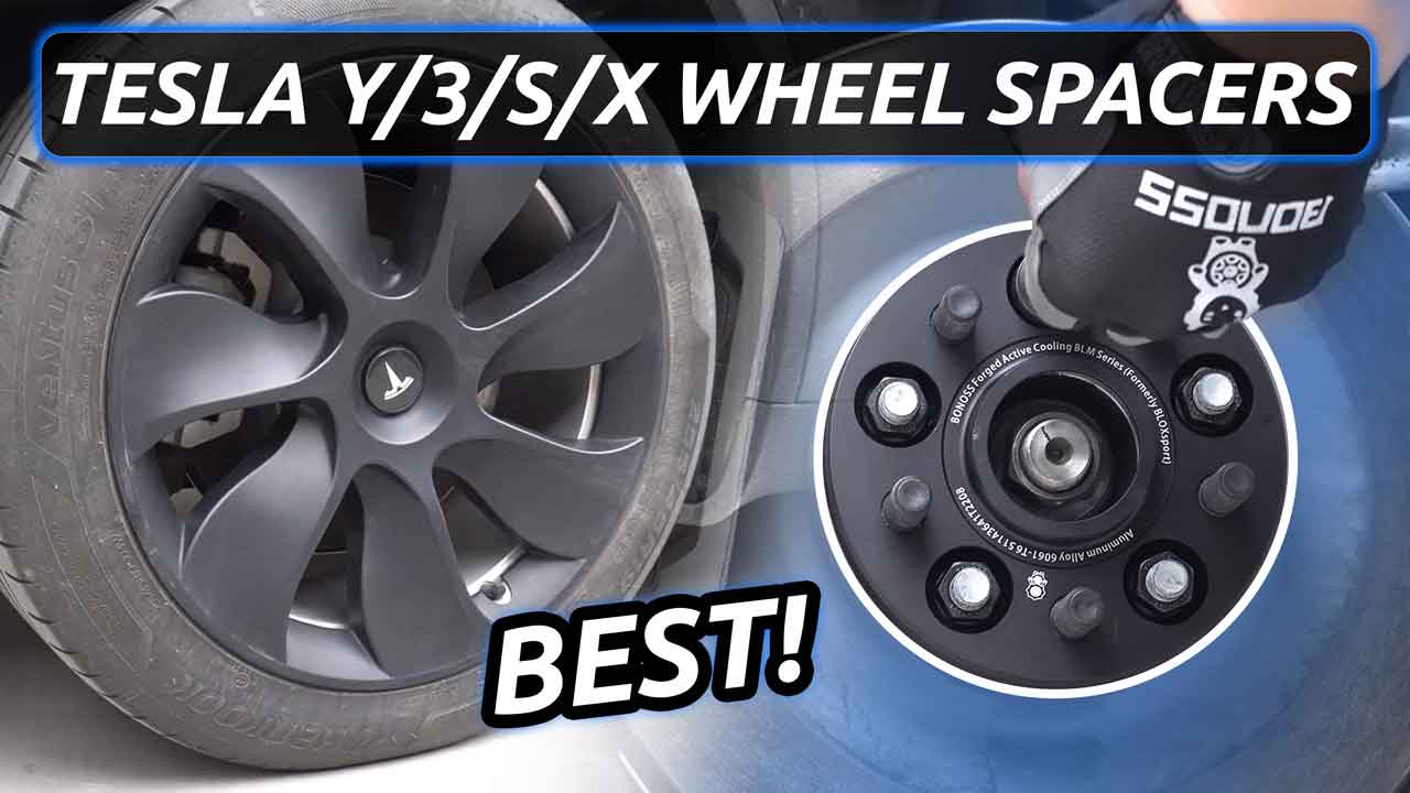 What Sizes 2023 Tesla Model Y Wheel Spacers Are Best BONOSS Forged Active Cooling Specific 5x114.3 Rim Spacers CHZ (1)