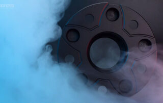 BONOSS Forged Active Cooling 2023 Land Rover Defender Wheel Spacers Front 25mm Rear 30mm Before and After Example CHZ (2)