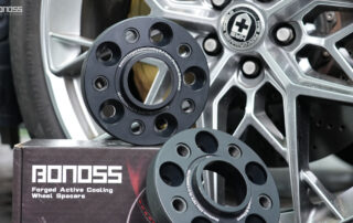 Are 2024 Lexus RZ Wheel Spacers Safe at High Speeds BONOSS Forged Active Cooling 5x114.3 Spacers Before and After CHZ (2)