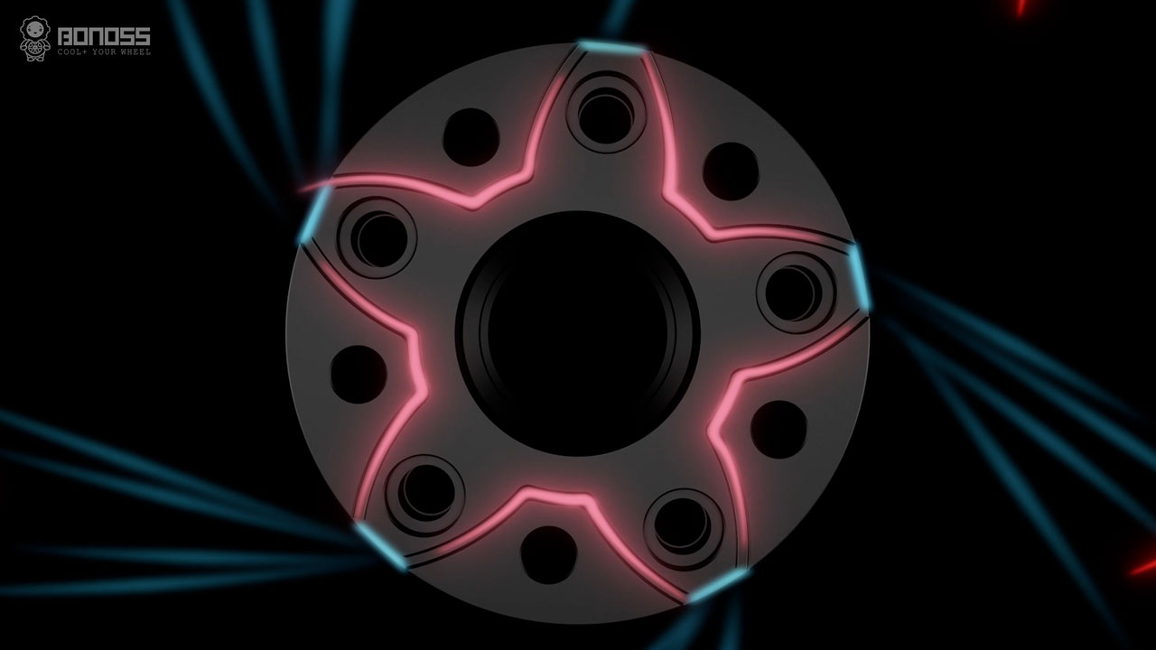 How to Choose Best 2024 Lexus IS Wheel Spacers Brand BONOSS Forged Active Cooling 5x114.3 Alloy Rim Spacers CHZ (1)