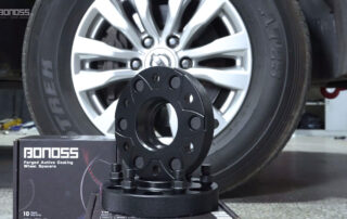 How Big 2024 Nissan Frontier Wheel Spacers Are Safe BONOSS Forged Active Cooling 6x114.3 D41 D 23 Wheel Spacers Before and After CHZ (1)