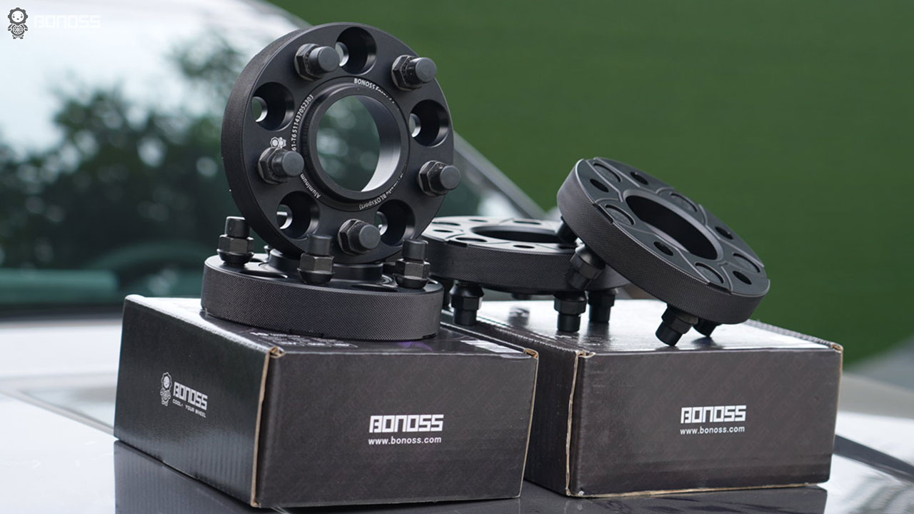 How Thick 2024 Nissan Sentra Wheel Spacers Are Safe BONOSS Forged Active Cooling Aluminum Alloy Rim Spacers Before and After CHZ (1)