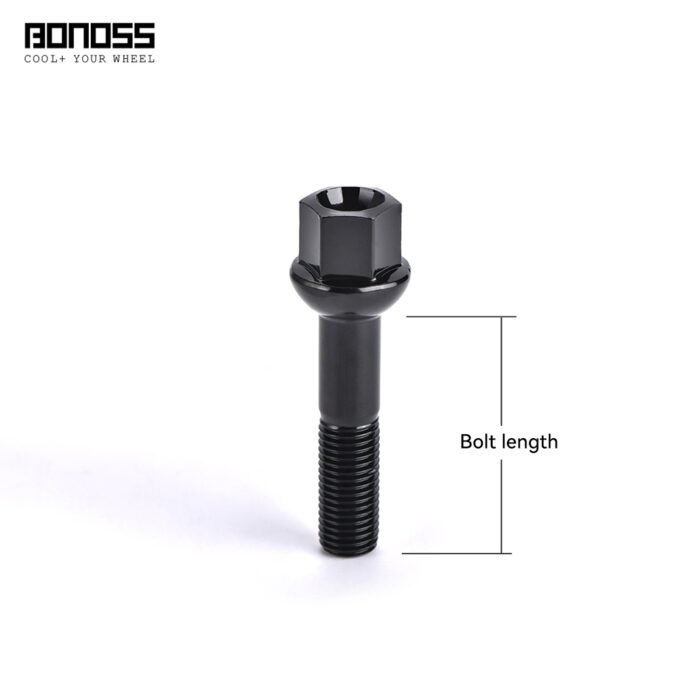 BONOSS Forged Grade 12.9 Steel Extended Wheel Bolts M12x1.5 OEM Ball Lug Bolts Main Image CHZ (6)