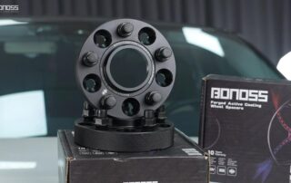 How Many Sizes 2024 Infiniti Q50 Wheel Spacers Are Safe BONOSS Forged Active Cooling Aluminum 5x114.3 Spacers Before and After CHZ (2)