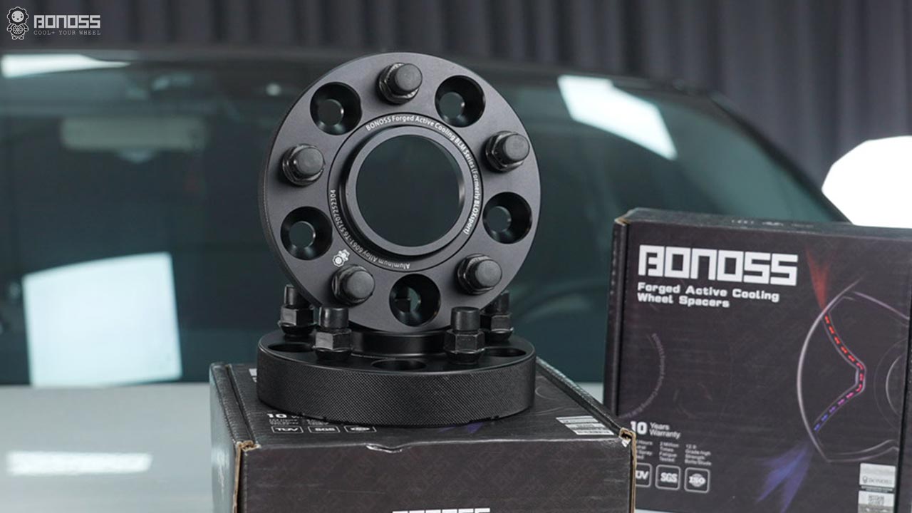 How Many Sizes 2024 Infiniti Q50 Wheel Spacers Are Safe BONOSS Forged Active Cooling Aluminum 5x114.3 Spacers Before and After CHZ (2)