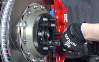 How Thick 2024 Infiniti Q60 Wheel Spacers Are Good BONOSS Forged Active Cooling 5x114.3 Wheel Spacers Before and After CHZ (2)