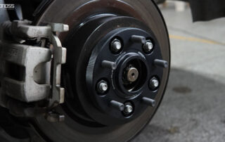 What Size Rim Spacers Are on the Infiniti Q50 BONOSS Forged Active Cooling Hubcentric Spacers Before and After CHZ (2)