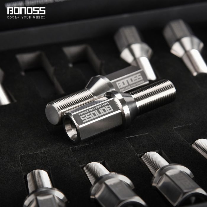 BONOSS Forged Titanium Ti-6Al-4V 1100 Series Wheel Bolts Wheel Locks (1)